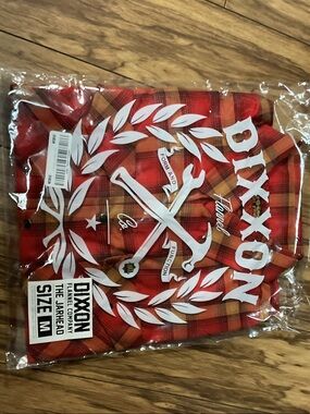 DIXXON Red and Orange Plaid Button-Down Shirt